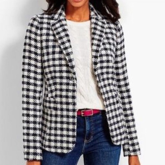 Talbots Jackets & Blazers - Talbots Wool blend confetti checkered blazer size: 16W
